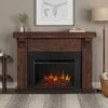 Gunnison Grand Electric Fireplace Mantel Package In Chestnut Barnwood -electric fireplace Store Real Flame Gunnison 8700E CHBW Lifestyle