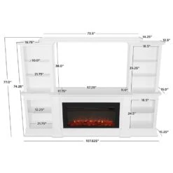 Monte Vista Electric Fireplace TV Stand In White -electric fireplace Store Real Flame Monte Vista 9900E W Dimensions 6e27be95 7d51 4601 861d 37753f4cdd78