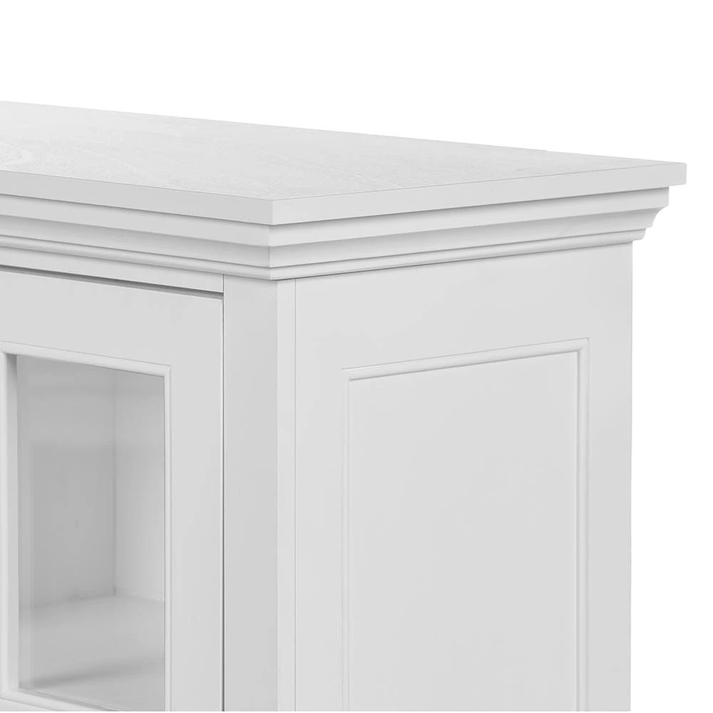 Norwell Infrared Electric Fireplace TV Stand In White 9 Norwell Infrared Electric Fireplace TV Stand In White - Image 9