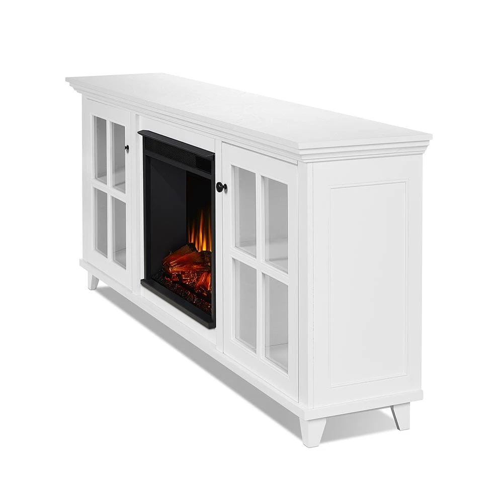 Norwell Infrared Electric Fireplace TV Stand In White 8 Norwell Infrared Electric Fireplace TV Stand In White - Image 8