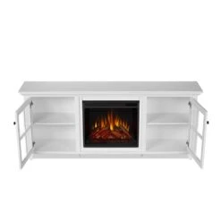 Norwell Infrared Electric Fireplace TV Stand In White 17 Norwell Infrared Electric Fireplace TV Stand In White -electric fireplace Store Real Flame Norwell 7760E W Detail Top f1a7d84d 1c13 4708 b065 ced2c0e71090
