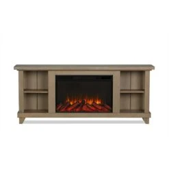Penrose Infrared Electric Fireplace TV Stand In Driftwood 10 Penrose Infrared Electric Fireplace TV Stand In Driftwood -electric fireplace Store Real Flame Penrose Slim 7770E DRFW Straight Silo c48adb5f 4270 44dd bcd4 1ff842495d27