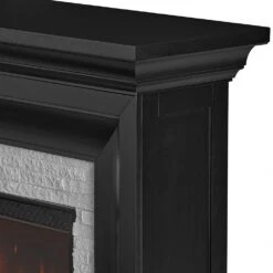 Sonia Infrared Electric Fireplace Mantel Package In Black -electric fireplace Store Real Flame Sonia 4830 BLK Detail Corner 5a127670 ecd5 4e66 ae2c c859c5831a8d