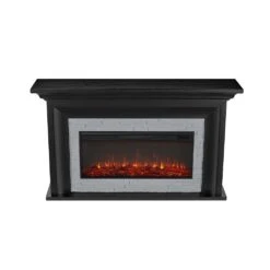 Sonia Infrared Electric Fireplace Mantel Package In Black -electric fireplace Store Real Flame Sonia 4830 BLK Detail Top 8ea6c7a1 7cbd 44ce 98e5 ff34a23d2735
