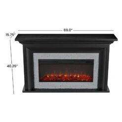 Sonia Infrared Electric Fireplace Mantel Package In Black -electric fireplace Store Real Flame Sonia 4830 BLK Dimensions f9e95e37 483c 4aa1 b936 48d25187dcdf