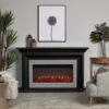 Sonia Infrared Electric Fireplace Mantel Package In Black -electric fireplace Store Real Flame Sonia 4830 BLK Lifestyle a85ccc41 d044 4032 9185 0d17c7294f46