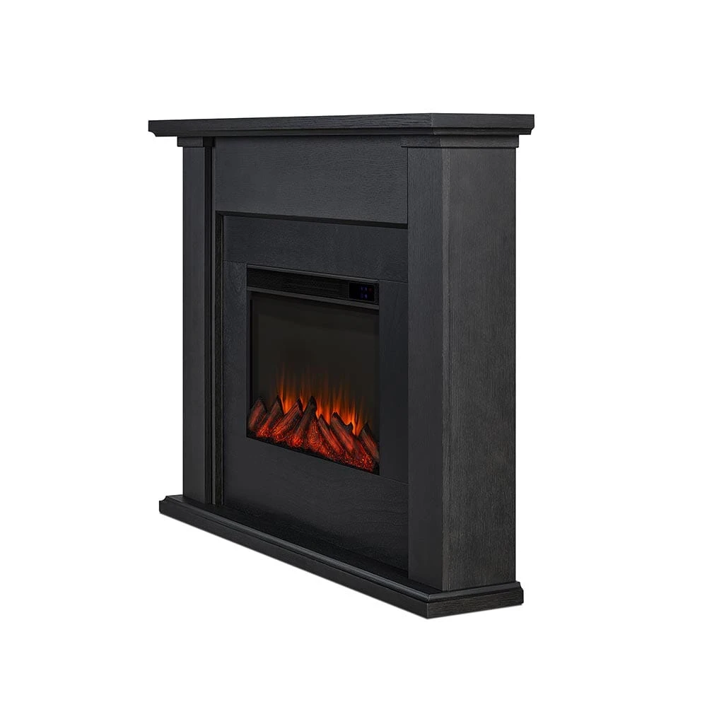 Tejon Infrared Electric Fireplace Mantel Package In Gray 4 Tejon Infrared Electric Fireplace Mantel Package In Gray - Image 4