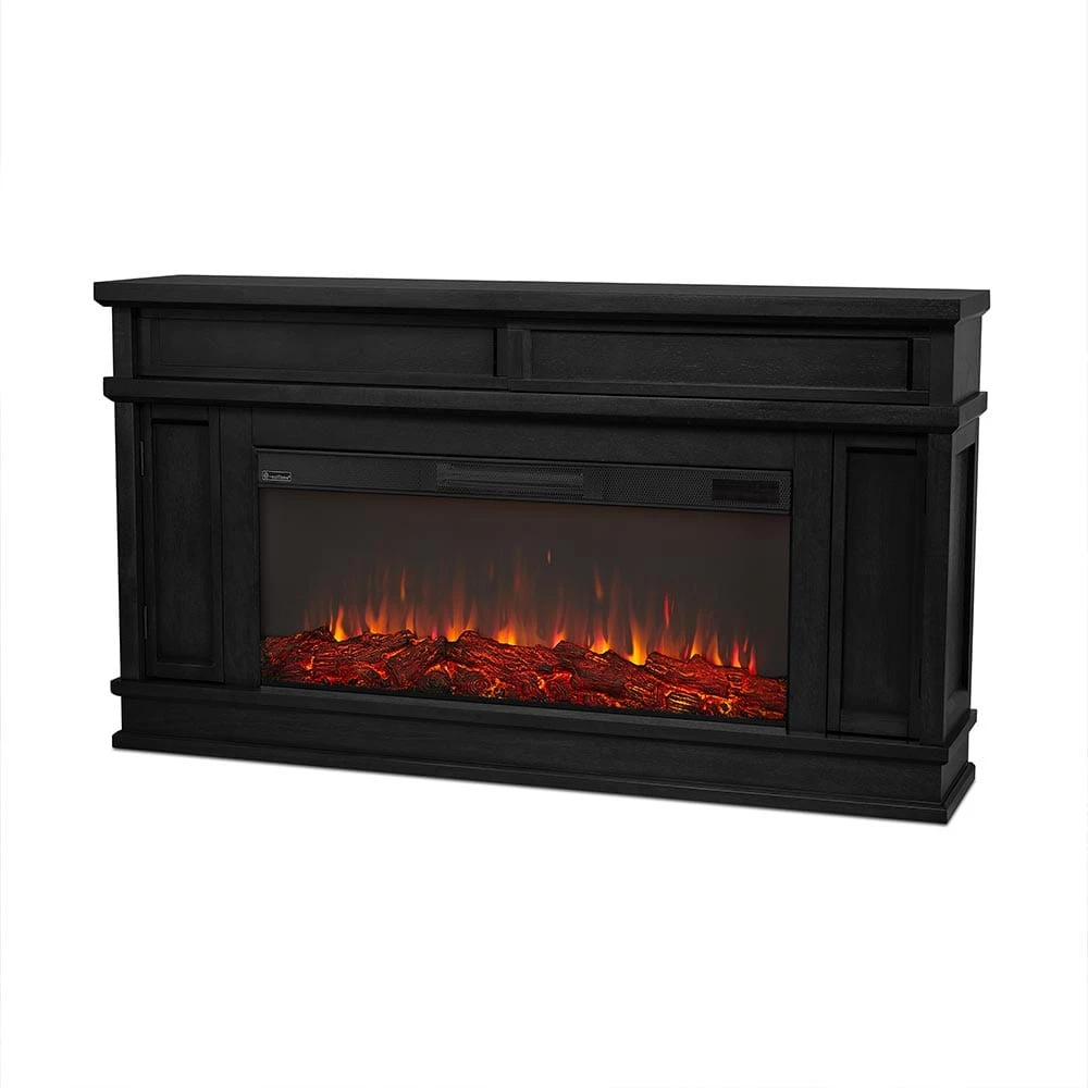 Torrey Infrared Electric Fireplace TV Stand In Black 3 Torrey Infrared Electric Fireplace TV Stand In Black - Image 3