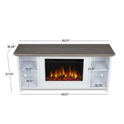 Tramore Slim 62-in Electric Fireplace TV Stand In White -electric fireplace Store Real Flame Tramore Slim White 13055E WHT Dimensions 9fc394fe 18bc 49ab 82cd d2b0c261e897
