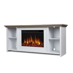 electric fireplace Store -electric fireplace Store Real Flame Tramore Slim White 13055E WHT Silo 1
