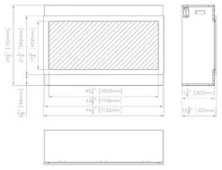 Remii 45-In Extra Tall Deep Built-In Electric Fireplace -electric fireplace Store Remii 45XT LA 6feb8dae 1bee 46d9 a1f7 d16f31827a27
