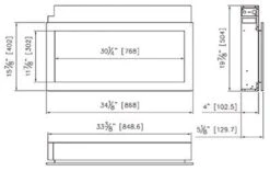 Remii 35-In Extra Slim Built-In Electric Fireplace 6 Remii 35-In Extra Slim Built-In Electric Fireplace -electric fireplace Store Remii BI 35 XS LA
