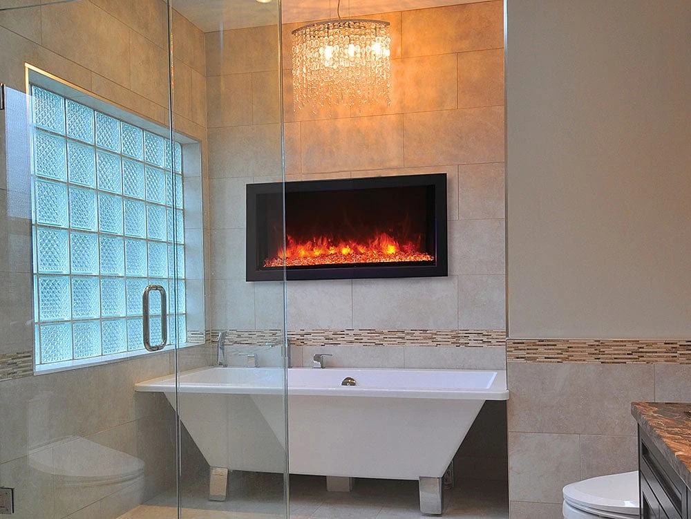 Remii 35-In Extra Slim Built-In Electric Fireplace 2 Remii 35-In Extra Slim Built-In Electric Fireplace - Image 2