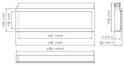 Remii 55-In Extra Slim Built-In Electric Fireplace 3 Remii 55-In Extra Slim Built-In Electric Fireplace - Image 3
