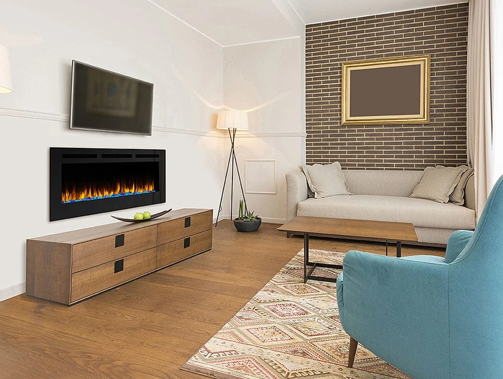 SimpliFire 60-in Allusion Wall Mount Electric Fireplace 9 SimpliFire 60-in Allusion Wall Mount Electric Fireplace - Image 9