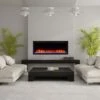 SimpliFire 50-in Allusion Platinum Wall Mount Electric Fireplace -electric fireplace Store SF ALLP50 BK MZ1 4096907b 115c 4a9c a242 e0d2f500adfd