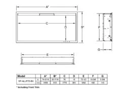 SimpliFire 72-in Allusion Platinum Wall Mount Electric Fireplace 17 SimpliFire 72-in Allusion Platinum Wall Mount Electric Fireplace -electric fireplace Store SF ALLP72 BK LA 2b46017d 1693 403b a4e8 b8b0ebb54339