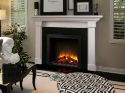 SimpliFire 36-In Built-In Electric Fireplace W/ Trim Kit