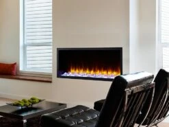 SimpliFire 43-in Scion Linear Built-In Electric Fireplace -electric fireplace Store SF SC43 BK Lg1
