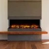 SimpliFire 55-In Scion Trinity Linear Electric Fireplace -electric fireplace Store SF SCT55 BK MZ1