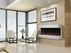SimpliFire 55-in Scion Trinity Linear Electric Fireplace Package