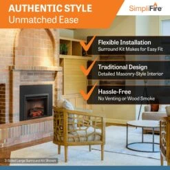 SimpliFire 32-In Built-In Electric Fireplace Insert 14 SimpliFire 32-In Built-In Electric Fireplace Insert -electric fireplace Store SFE 32 Inch Electric Fireplace Insert ALT3 830603b7 3294 4ff7 b558 01537b663cd6