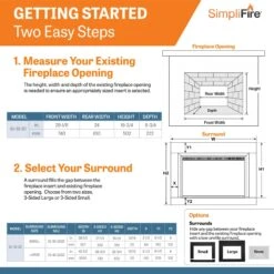 SimpliFire 32-In Built-In Electric Fireplace Insert With Small Surround Trim 17 SimpliFire 32-In Built-In Electric Fireplace Insert With Small Surround Trim -electric fireplace Store SFE 32 Inch Electric Fireplace Insert ALT5 74257a60 6b14 43d7 a1bb ad36d282ca37