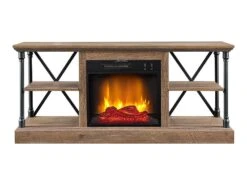 Sheffield Electric Fireplace TV Stand In Driftwood -electric fireplace Store SP6550 Lg2