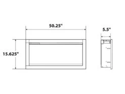 Amantii Symmetry Bespoke 50-in Linear Electric Fireplace -electric fireplace Store SYM 50 Bespoke Dims 2411760f 1dce 4806 b8c7 81351536f33e