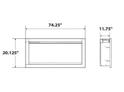 Amantii Symmetry XT Bespoke 74-in Linear Electric Fireplace -electric fireplace Store SYM 74 XT BESPOKE Dims 7b6c8f1a 5e9d 4ddb bb37 e82f5efd918b