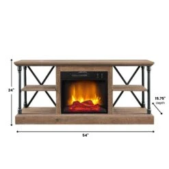Sheffield Electric Fireplace TV Stand In Driftwood -electric fireplace Store Sheffield Electric Fireplace Dimensions