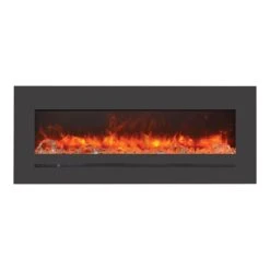 Sierra Flame 55-In Wall Mount Electric Fireplace 10 Sierra Flame 55-In Wall Mount Electric Fireplace -electric fireplace Store Sierra Flame WM FML 48 5523 STL Black Glass Embers Orange Flame Silo 35f48694 9bbc 4d18 9cee 3e82928f2e47