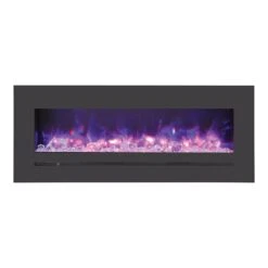 Sierra Flame 55-In Wall Mount Electric Fireplace 12 Sierra Flame 55-In Wall Mount Electric Fireplace -electric fireplace Store Sierra Flame WM FML 48 5523 STL Black Glass Embers Purple Flame Silo 5682733b 4689 47d6 ac35 a6ccb7496a81