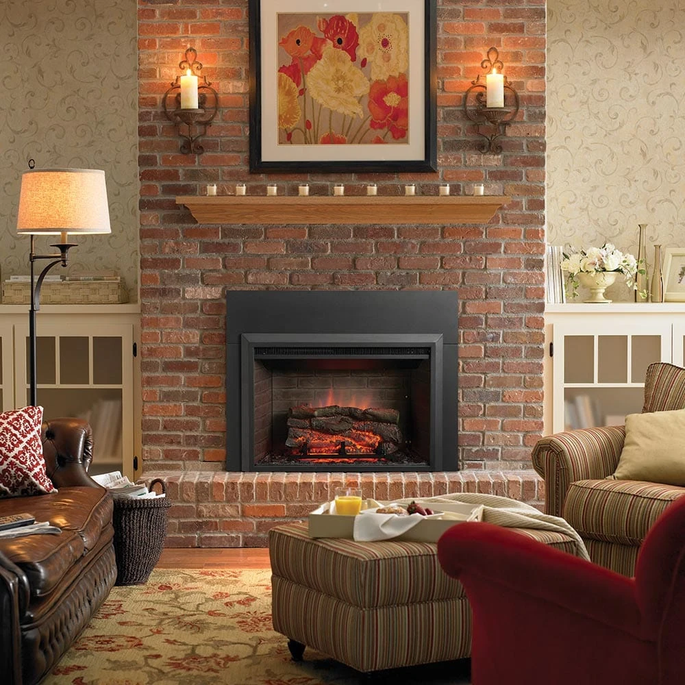 SimpliFire 32-In Built-In Electric Fireplace Insert With Small Surround Trim 2 SimpliFire 32-In Built-In Electric Fireplace Insert With Small Surround Trim - Image 2