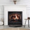 SimpliFire 36-in Inception Firebox With Wescott Mantel & Chateau Forge Decorative Front -electric fireplace Store SimpliFire 36 in Inception Firebox with Wescott Mantel and Chateau Decorative Front Lifestyle Cropped