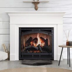 SimpliFire Inception 36-in Electric Fireplace With Chateau Forge Decorative Front
