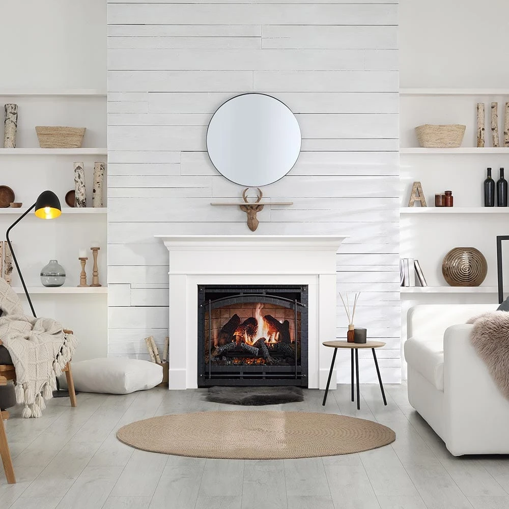 SimpliFire Inception 36-in Electric Fireplace With Chateau Forge Decorative Front 2 SimpliFire Inception 36-in Electric Fireplace With Chateau Forge Decorative Front - Image 2