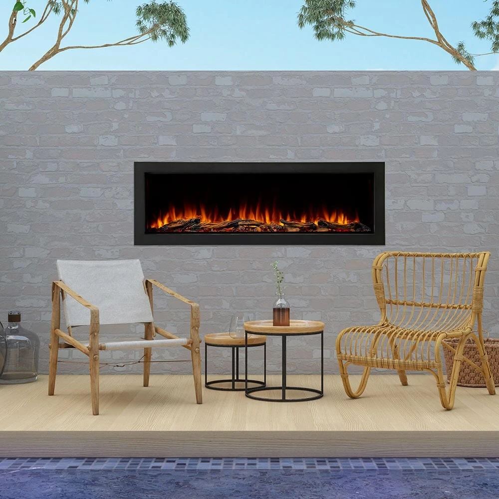 SimpliFire 55-in Forum Outdoor Linear Electric Fireplace 2 SimpliFire 55-in Forum Outdoor Linear Electric Fireplace - Image 2