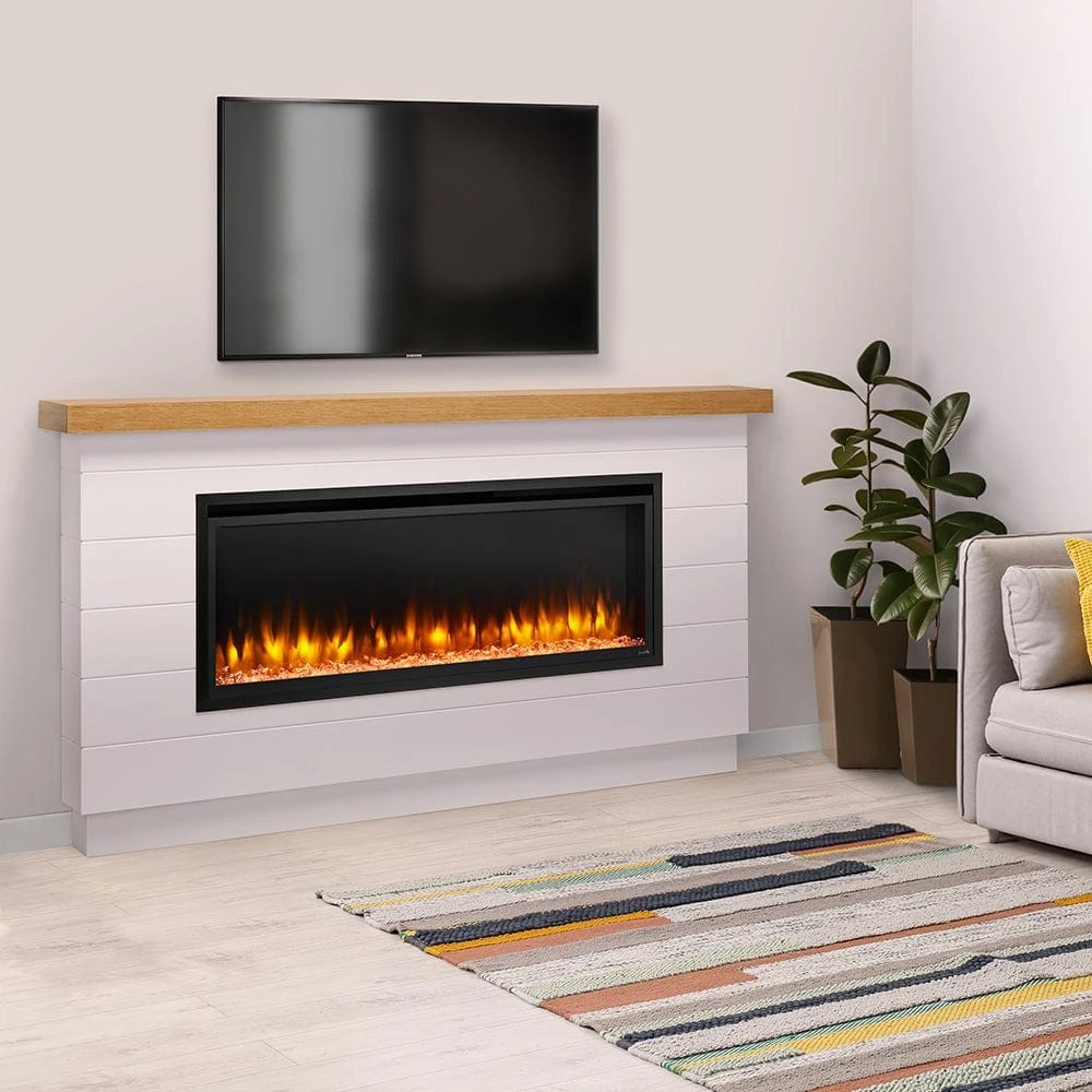 SimpliFire Boyd Modern Farmhouse Electric Fireplace Mantel Package 2 SimpliFire Boyd Modern Farmhouse Electric Fireplace Mantel Package - Image 2