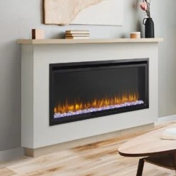 SimpliFire Boyd Ready-to-Finish Electric Fireplace Mantel Package