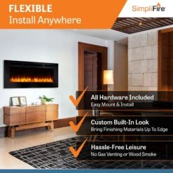 SimpliFire 48-in Allusion Wall Mount Electric Fireplace 14 SimpliFire 48-in Allusion Wall Mount Electric Fireplace -electric fireplace Store SimpliFire ALLUSION Allusion48 ALT 2