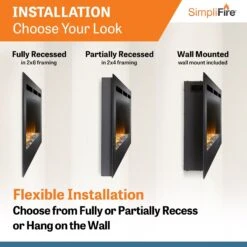 SimpliFire 48-in Allusion Wall Mount Electric Fireplace 16 SimpliFire 48-in Allusion Wall Mount Electric Fireplace -electric fireplace Store SimpliFire ALLUSION Allusion48 ALT 4