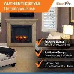 SimpliFire 30-In Built-In Electric Fireplace -electric fireplace Store SimpliFire BUILT IN BuiltIn30 ALT 2