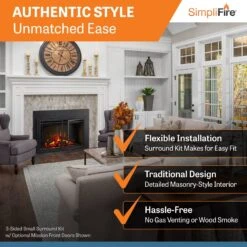 SimpliFire 35-In Electric Fireplace Insert -electric fireplace Store SimpliFire E INSERTS Insert35 ALT 2 846e69e8 d1d2 4446 b6ba 3ed592e33e6d