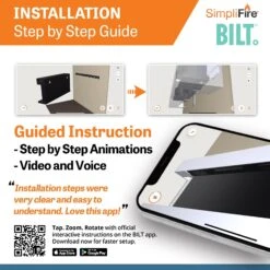 SimpliFire Format Floating Mantel Wall Mount Electric Fireplace -electric fireplace Store SimpliFire FORMAT Format60 ALT 5