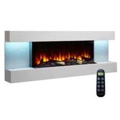 SimpliFire Format Floating Mantel Wall Mount Electric Fireplace -electric fireplace Store SimpliFire FORMAT Format60 ALT Product
