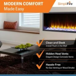 SimpliFire 43-in Scion Linear Built-In Electric Fireplace -electric fireplace Store SimpliFire SCION Scion43 ALT 2