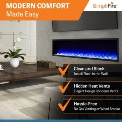 SimpliFire 78-in Scion Linear Built-In Electric Fireplace 12 SimpliFire 78-in Scion Linear Built-In Electric Fireplace -electric fireplace Store SimpliFire SCION Scion78 ALT 2