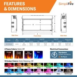 SimpliFire 78-in Scion Linear Built-In Electric Fireplace 15 SimpliFire 78-in Scion Linear Built-In Electric Fireplace -electric fireplace Store SimpliFire SCION Scion78 ALT 5
