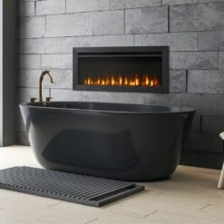 SimpliFire 40-in Allusion Slim Linear Electric Fireplace 13 SimpliFire 40-in Allusion Slim Linear Electric Fireplace -electric fireplace Store Simplire Allusion 40 In Lifestyle 1